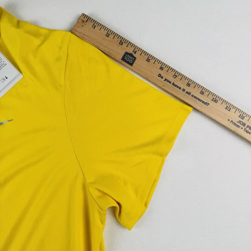 Nike Men's Dri-FIT UV Miler Short Sleeve Running Activewear Shirt Yellow XXLarge
